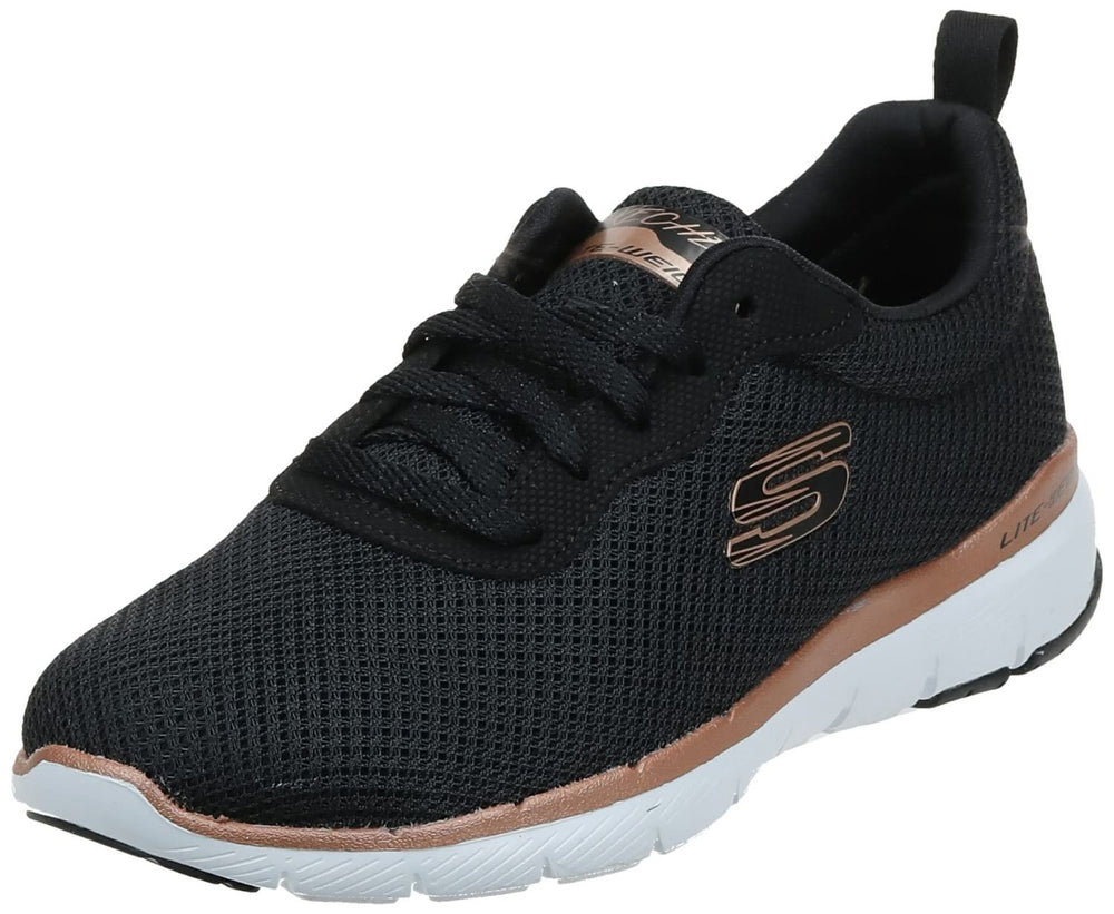 Skechers Womens Flex Appeal 3.0-First Insight Sneaker  BKRG Image 2