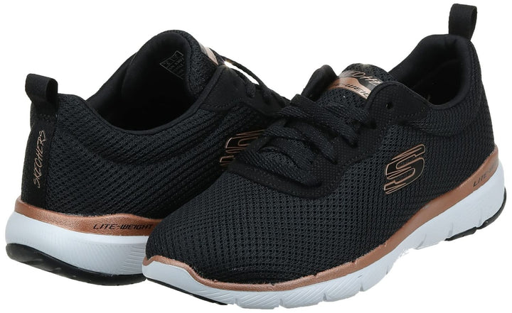 Skechers Womens Flex Appeal 3.0-First Insight Sneaker  BKRG Image 3