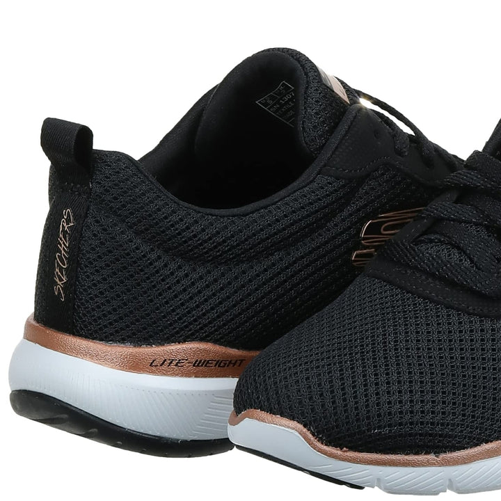 Skechers Womens Flex Appeal 3.0-First Insight Sneaker  BKRG Image 4