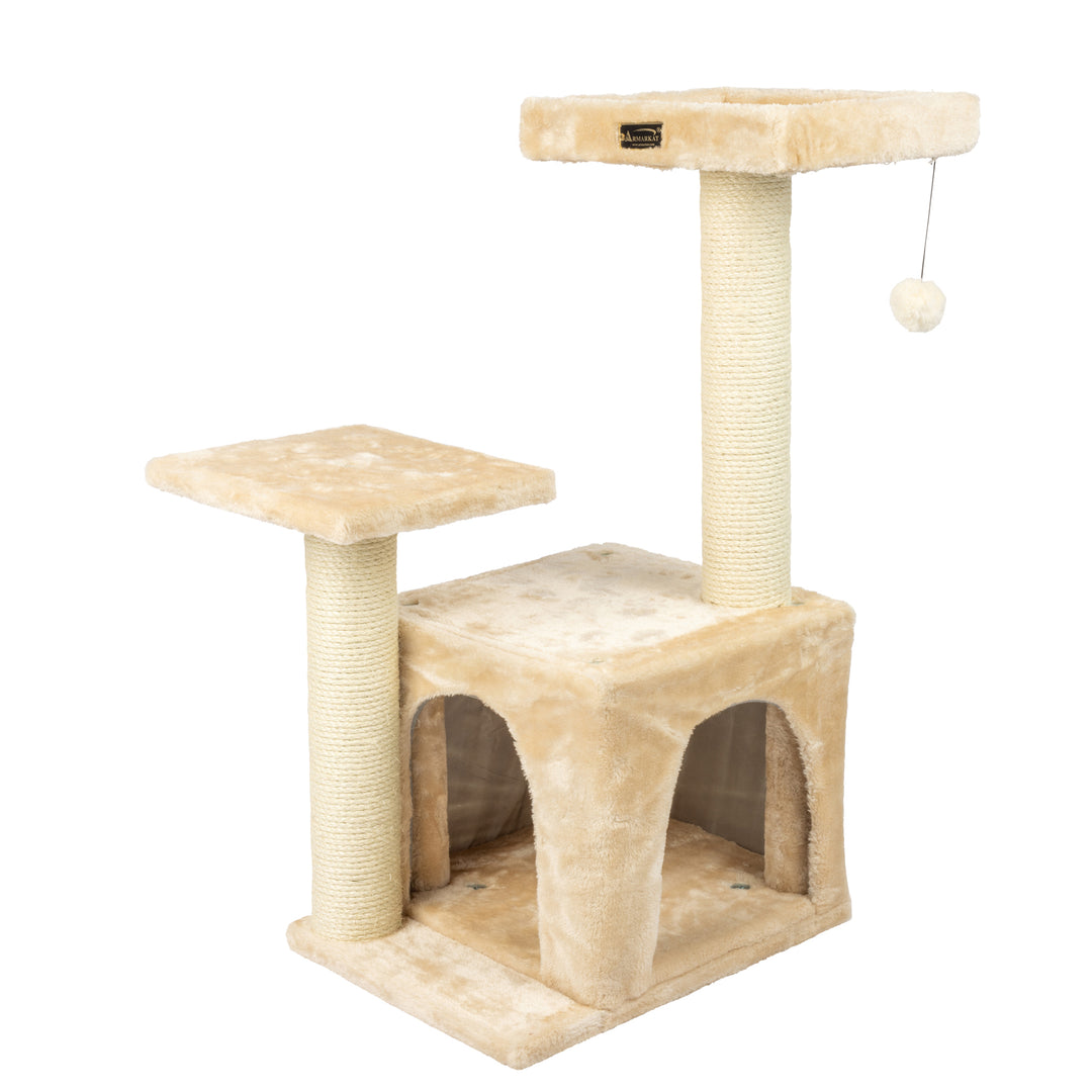 Armarkat Real Wood Classic Cat Tree A320732-inch BeigeJackson Galaxy Approved Image 1
