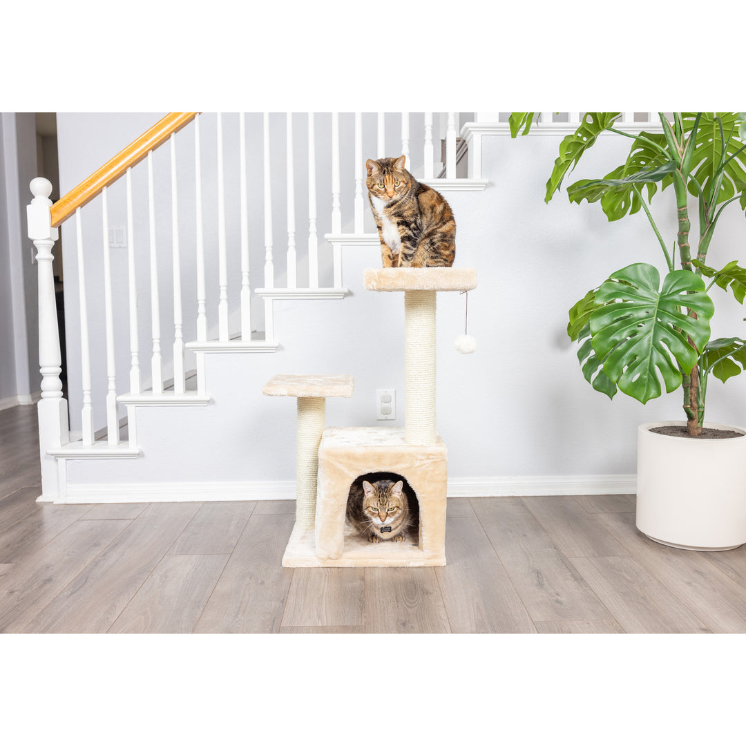 Armarkat Real Wood Classic Cat Tree A320732-inch BeigeJackson Galaxy Approved Image 6
