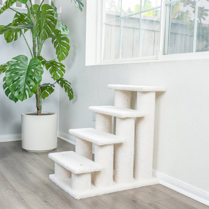 Armarkat B4001 Pet Steps Ivory Real Wood Four Steps Jackson Galaxy Approved Image 6