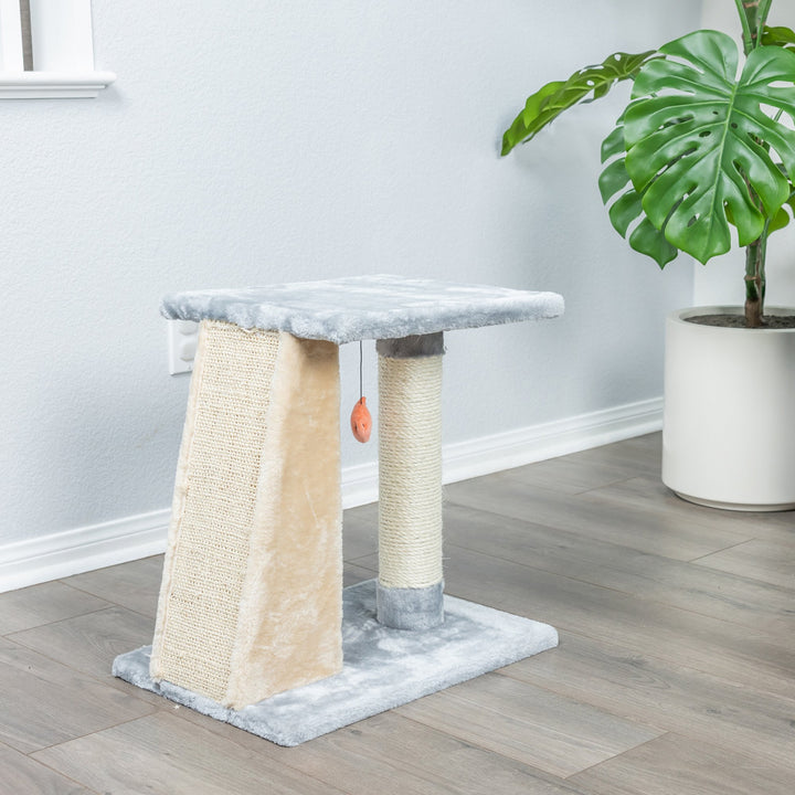 Armarkat X2001 Cat Tree Two-Level Platform Scratcher Faux faux Gray 20"H Image 3