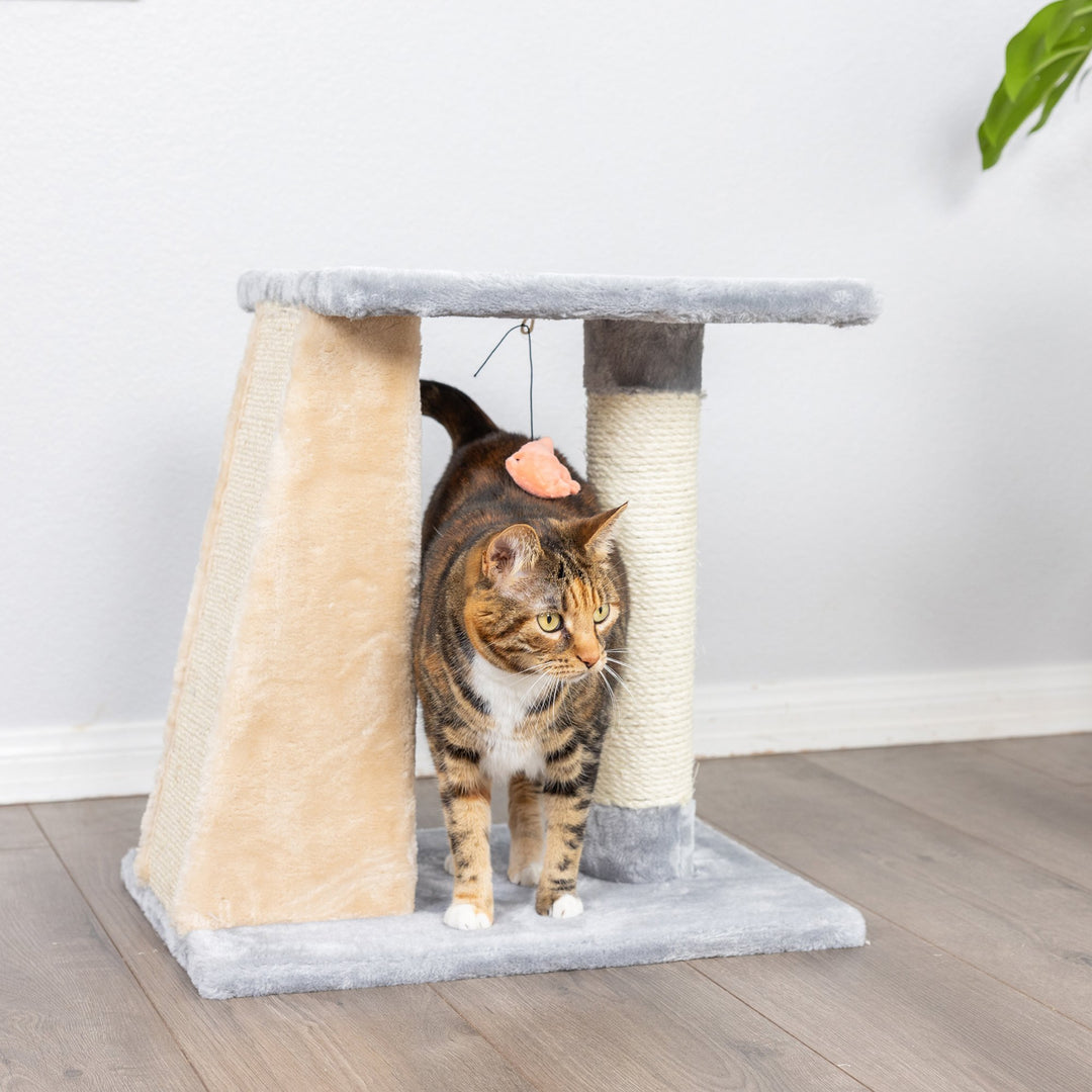 Armarkat X2001 Cat Tree Two-Level Platform Scratcher Faux faux Gray 20"H Image 4