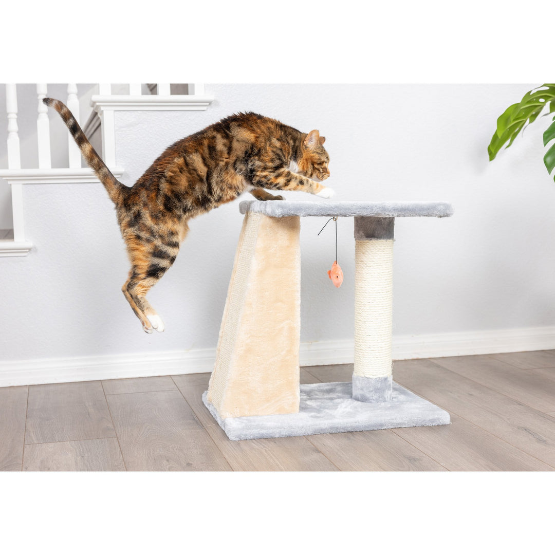 Armarkat X2001 Cat Tree Two-Level Platform Scratcher Faux faux Gray 20"H Image 6