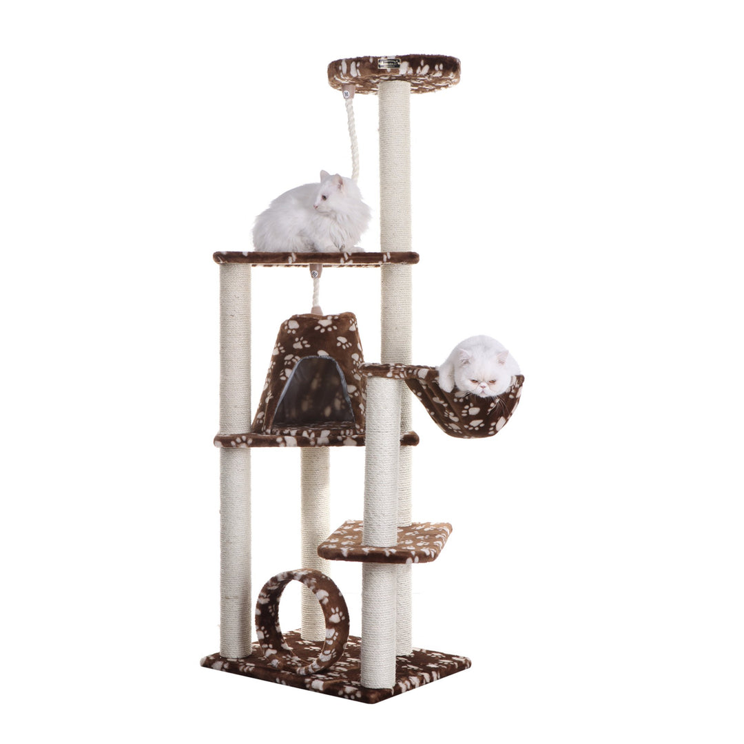 Armarkat Cat Tree A6601 Real Wood 66in 4 Features Jackson Galaxy Approved Image 4