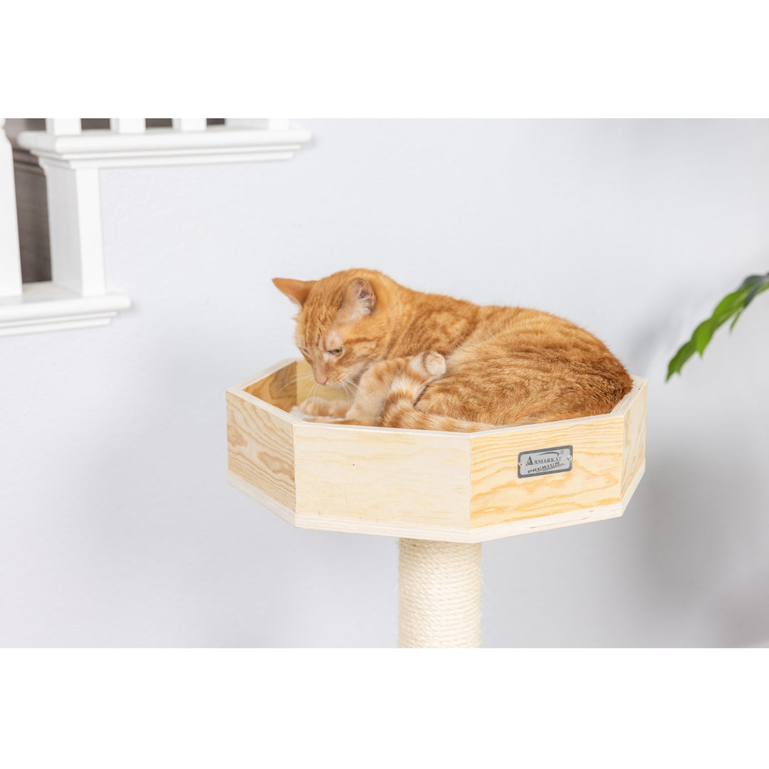 Armarkat Premium Scots Pine 29-Inch Cat Tree with Perch and Condo Image 6