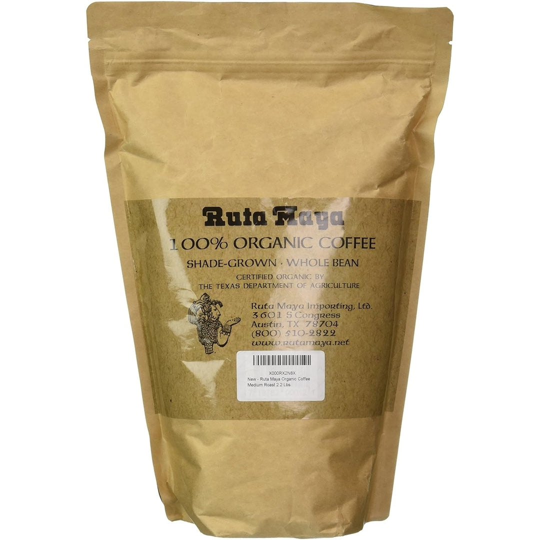 Ruta Maya Organic Coffee Medium Roast 2.2 Pounds Image 2