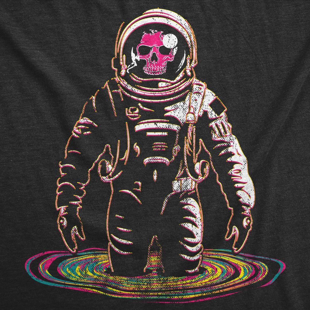 Womens Funny T Shirts Rainbow Black Hole Cool Space Graphic Tee For Ladies Image 2