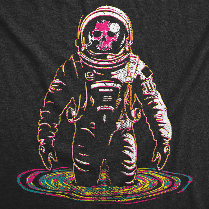 Womens Funny T Shirts Rainbow Black Hole Cool Space Graphic Tee For Ladies Image 2