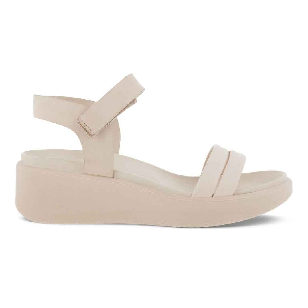 ECCO Womens Flowt LX Wedge Sandal Limestone Size 39 273303-59113 Leather Comfort Image 2