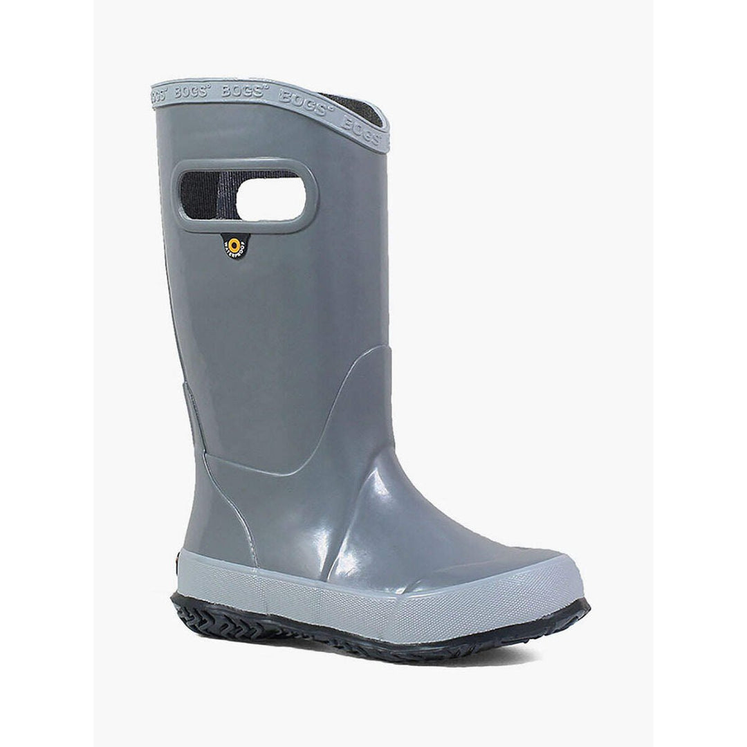 BOGS Kids Rainboot Slip On Solid Grey 72377-020 Waterproof 9 Inch Rain Boots Image 1