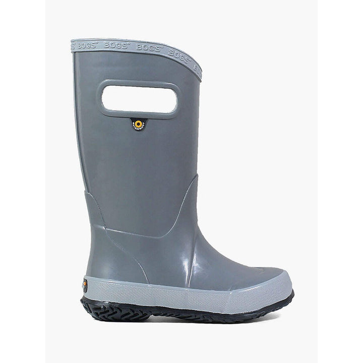 BOGS Kids Rainboot Slip On Solid Grey 72377-020 Waterproof 9 Inch Rain Boots Image 2