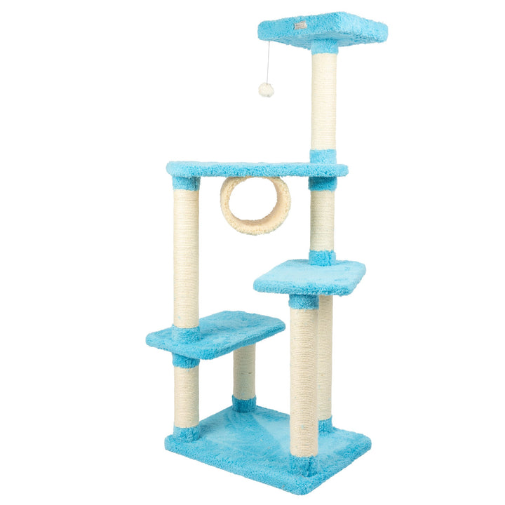 Armarkat Cat ClimberReal Wood Cat Junggle Tree SkyblueJackson Galaxy Approved Image 4