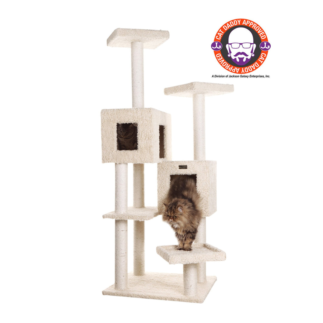 Armarkat Real Wood Classic Cat Tree Model A6702BeigeClassic Model A6702 Image 1