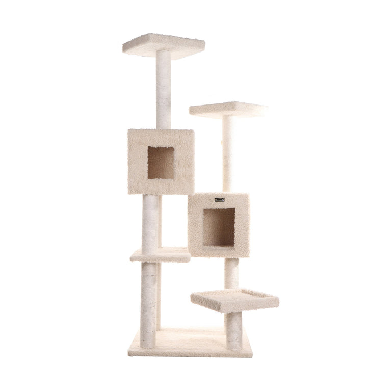 Armarkat Real Wood Classic Cat Tree Model A6702BeigeClassic Model A6702 Image 4