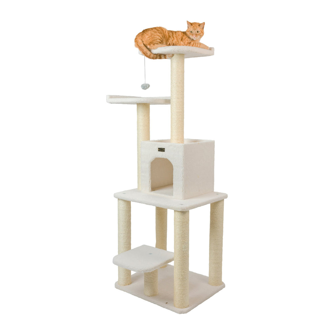 Armarkat B6203 Classic Cat Tree 5 Levels Ivory Cat Condo Jackson Galaxy Approved Image 6