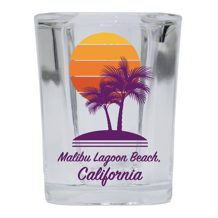 Malibu California 12 pack Square Shot Glass 1.5 oz Image 8