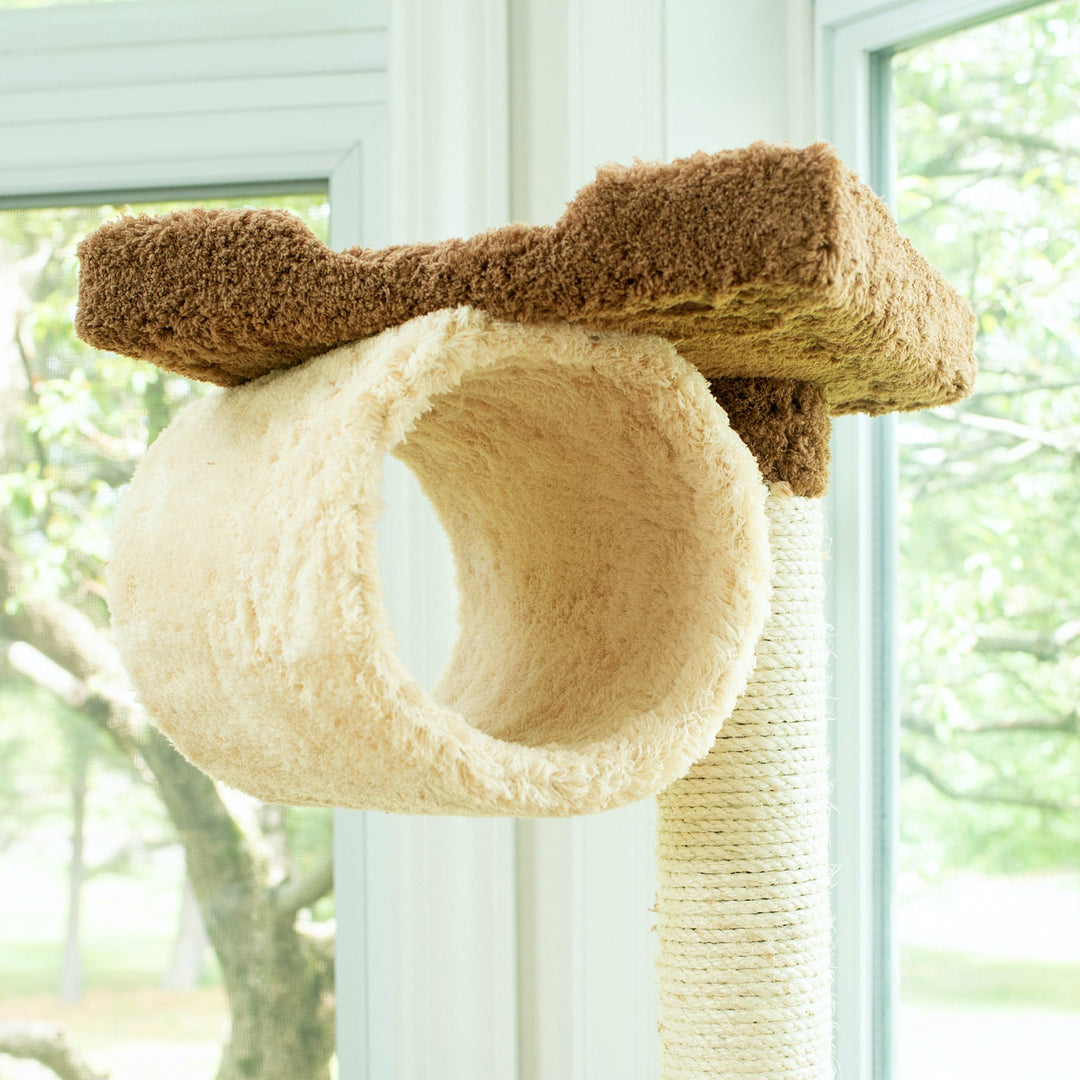 Armarkat Real Wood 70" Cat tree With Scratch postsHammock for Cats Image 4