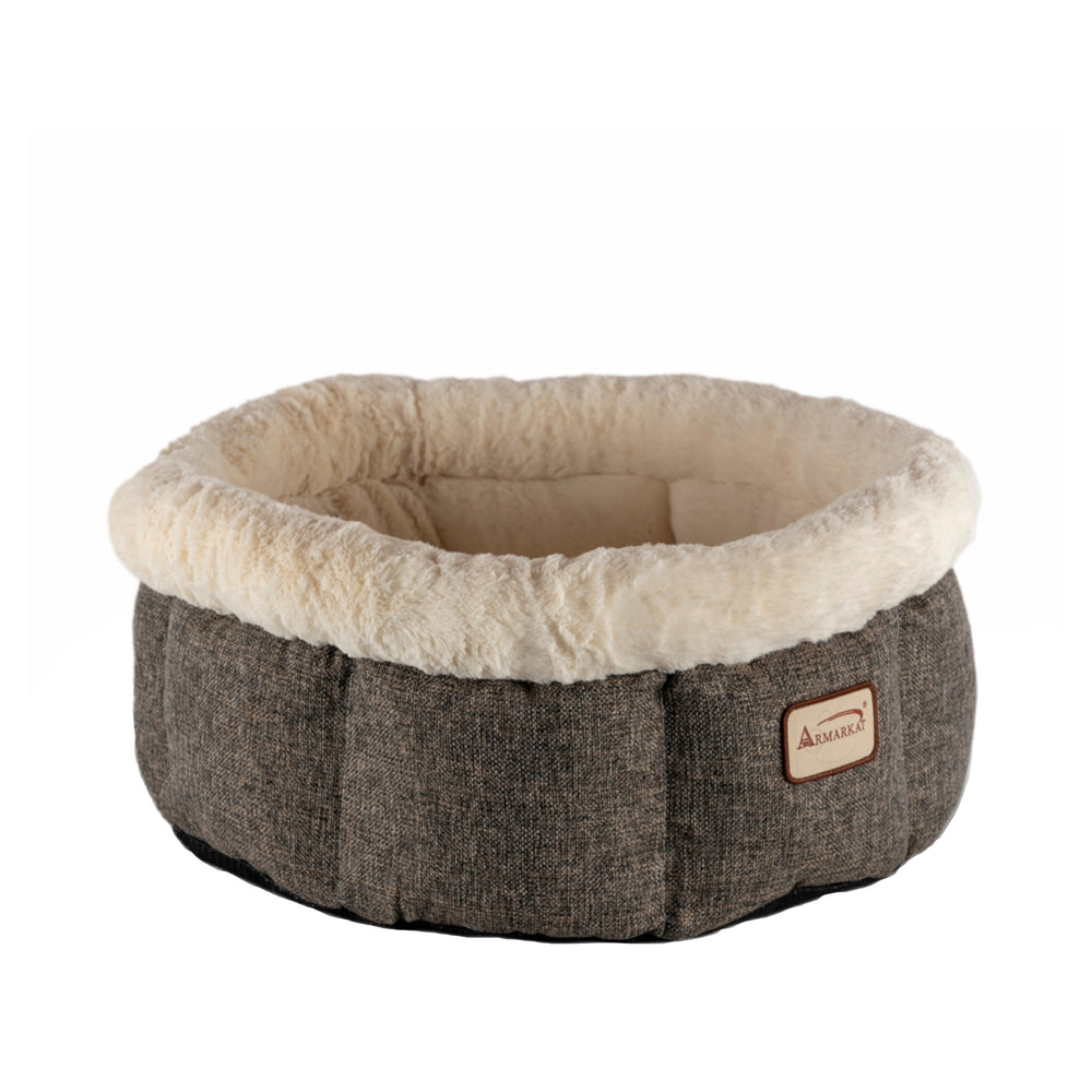 Armarkat Cozy Cat Bed in Beige and Gray C105 Image 2
