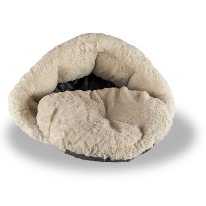 Armarkat Cozy Cat Bed in Beige and Gray C105 Image 4