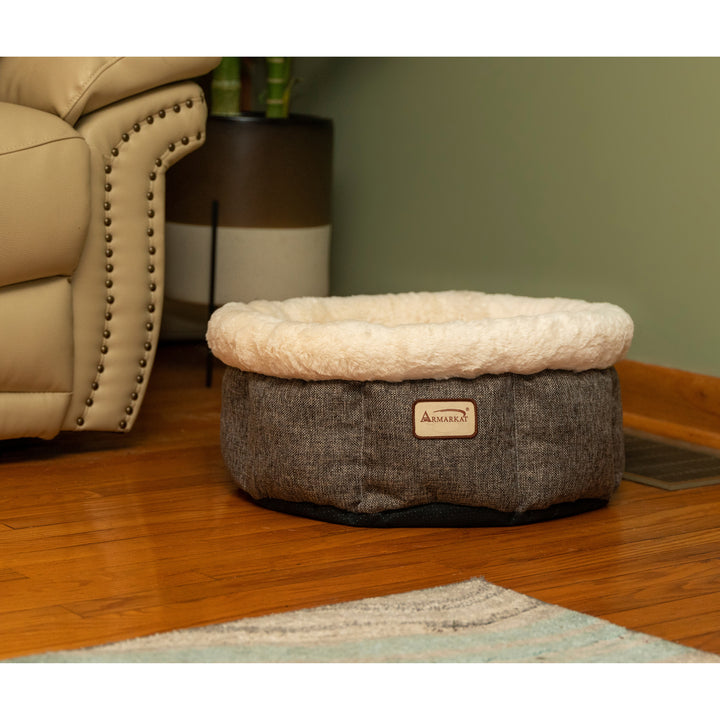 Armarkat Cozy Cat Bed in Beige and Gray C105 Image 4