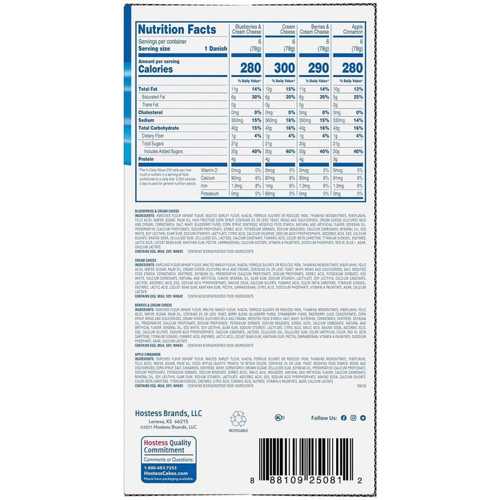 Hostess Danish Claw Variety Pack (24 Count) Image 3