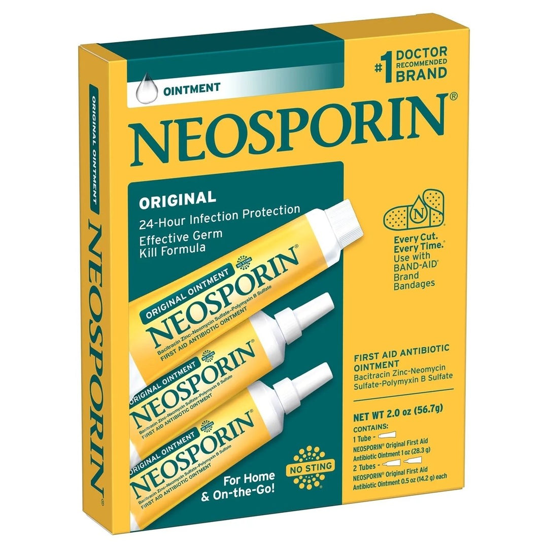 Neosporin Original First Aid Antibiotic Ointment (0.5 oz 2 ct + 1.0 oz. 1 ct) Image 2