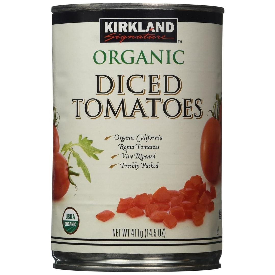 Kirkland Signature Organic Diced Tomatoes 14.5 Ounce (Pack of 8) Image 2