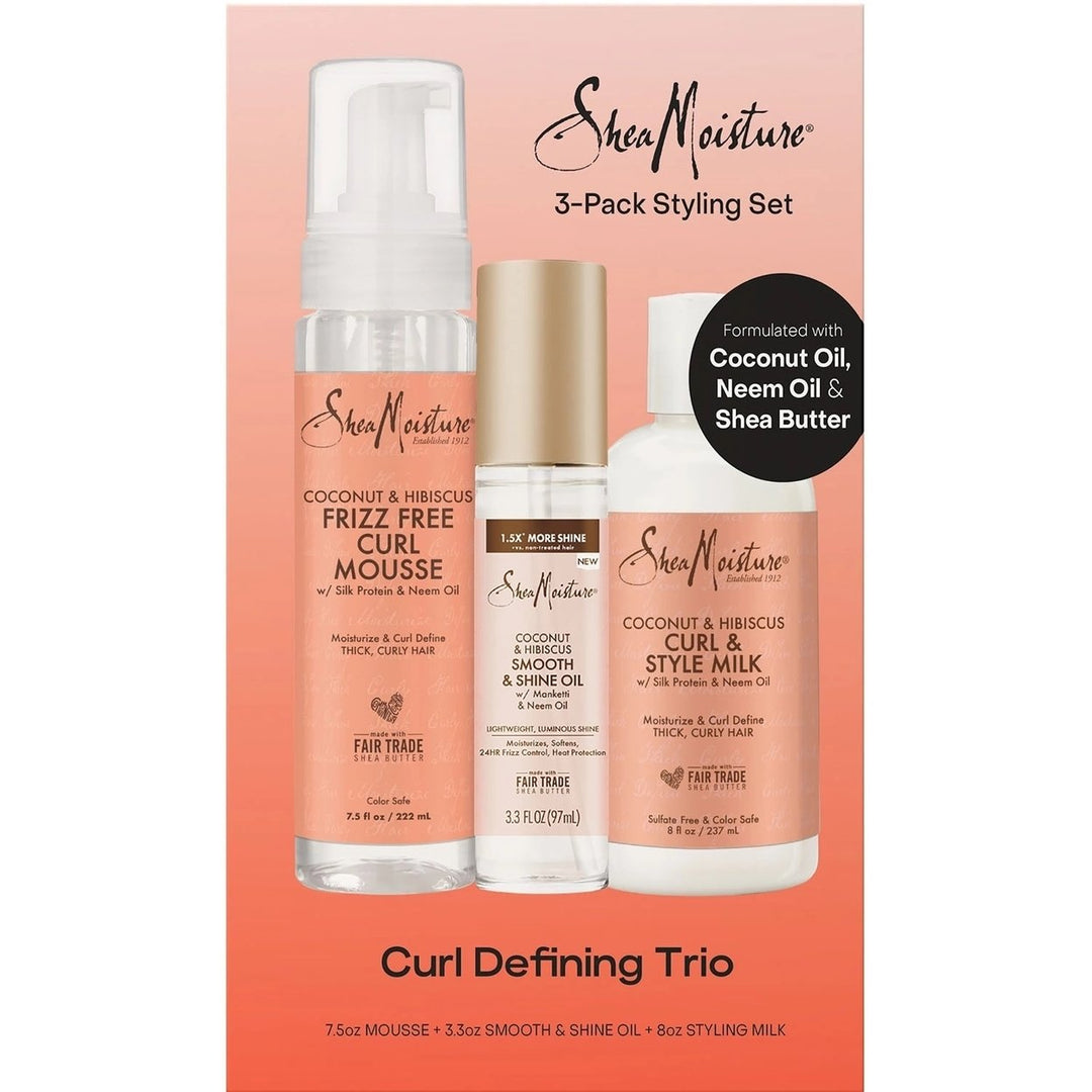 Shea Moisture Coconut and Hibiscus Curl Defining Trio Image 2