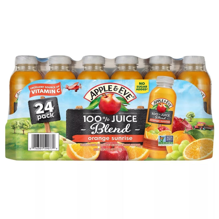 Apple and Eve 100% Juice Orange Sunrise Blend 10 Fluid Ounce (Pack of 24) Image 1