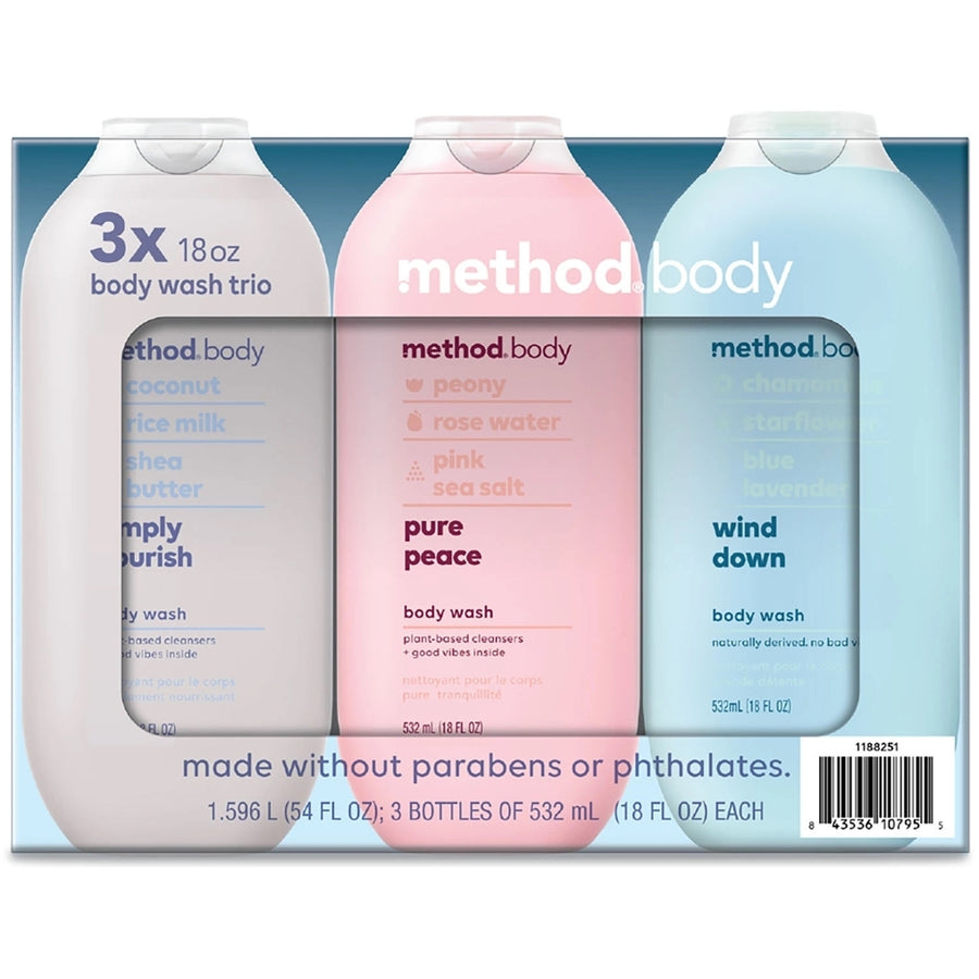 Method Experiential Body Wash Trio18 Fluid Ounce (Pack of 3) Image 1