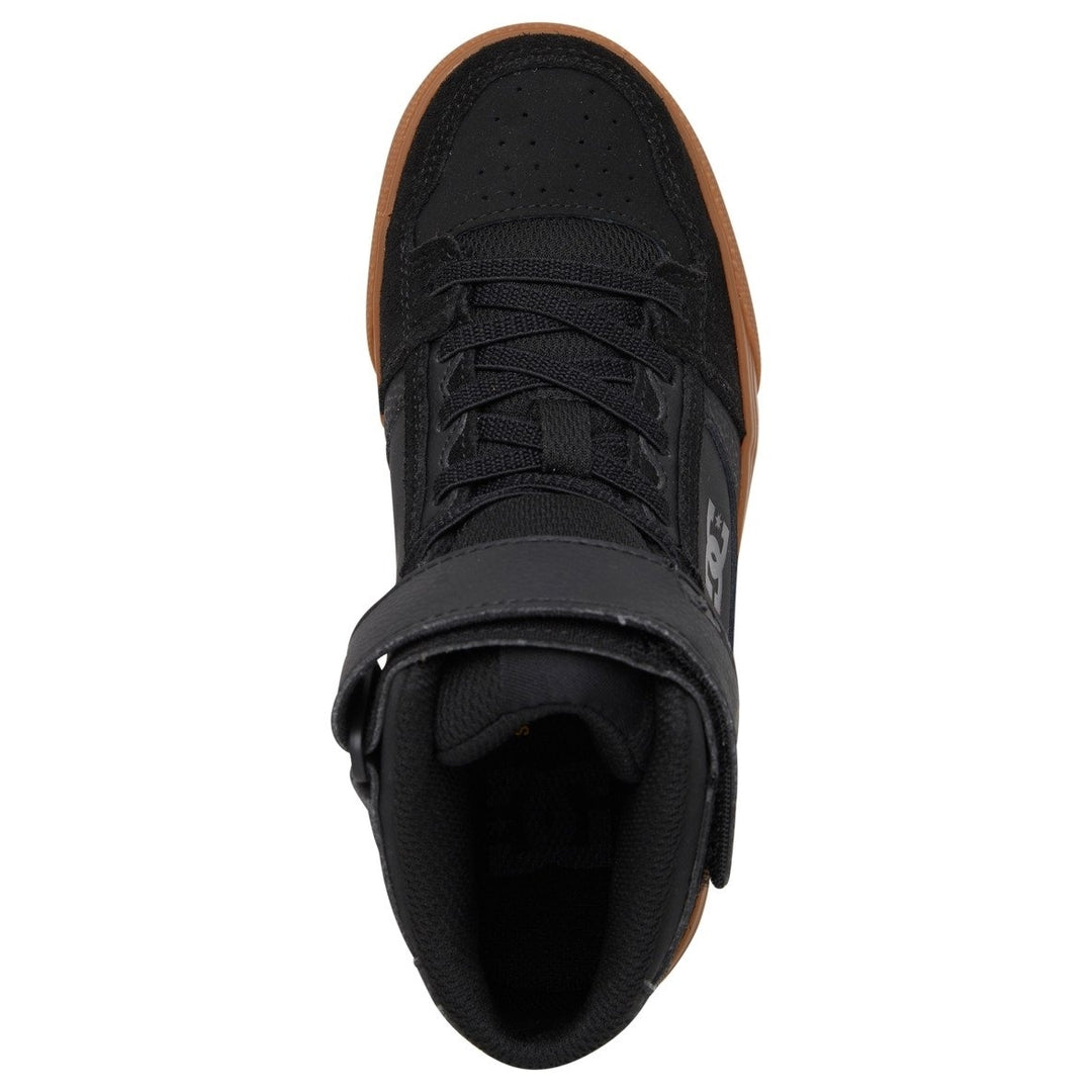 DC Shoes Unisex Kids Pure High Elastic Lace High-Top Shoes Black/Gum - ADBS300324-BGM BLACK/GUM Image 3