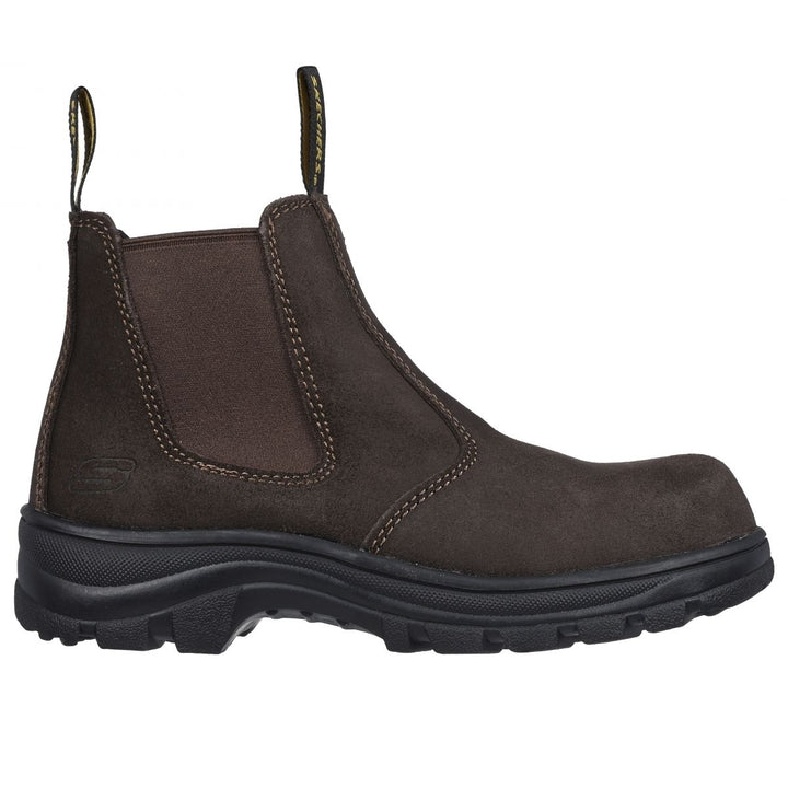 SKECHERS WORK Womens Workshire - Jannit Composite Toe Work Boot Brown - 108082-BRS BROWN Image 1