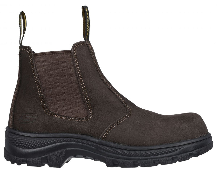 SKECHERS WORK Womens Workshire - Jannit Composite Toe Work Boot Brown - 108082-BRS BROWN Image 1
