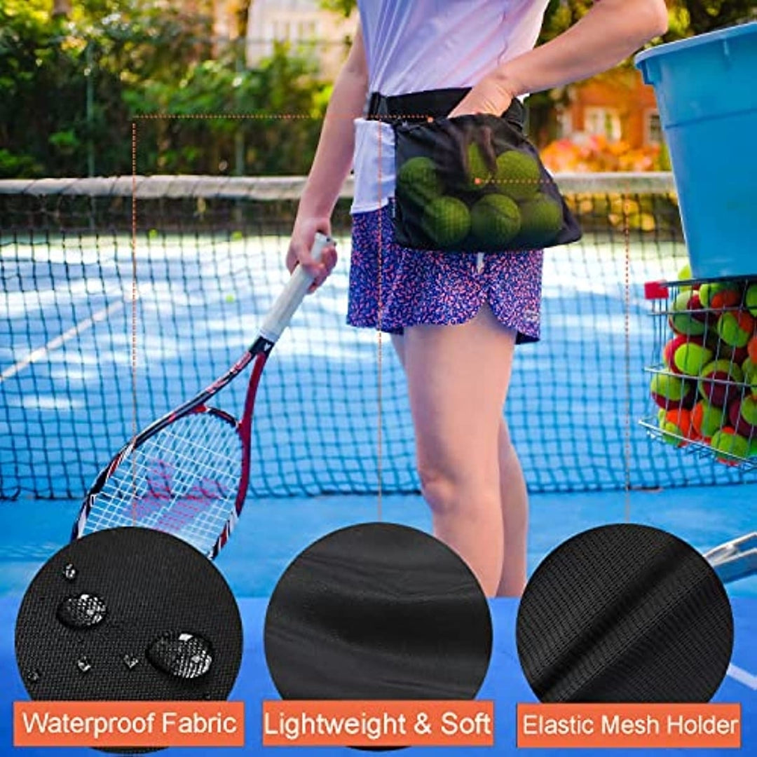 Tennis Ball Holder Waist Bag Sweat Resistant Ball Bag Versatile Sports Accessories Image 2