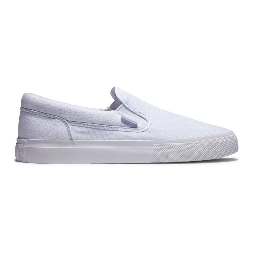 DC Shoes Mens Manual Slip-on Shoes White - ADYS300645-WHT WHITE Image 1