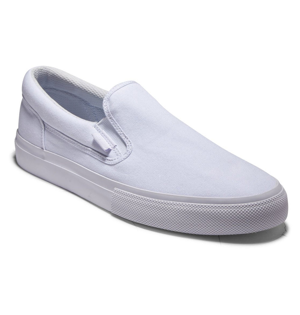 DC Shoes Mens Manual Slip-on Shoes White - ADYS300645-WHT WHITE Image 2