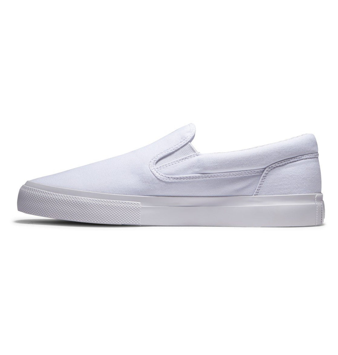 DC Shoes Mens Manual Slip-on Shoes White - ADYS300645-WHT WHITE Image 3