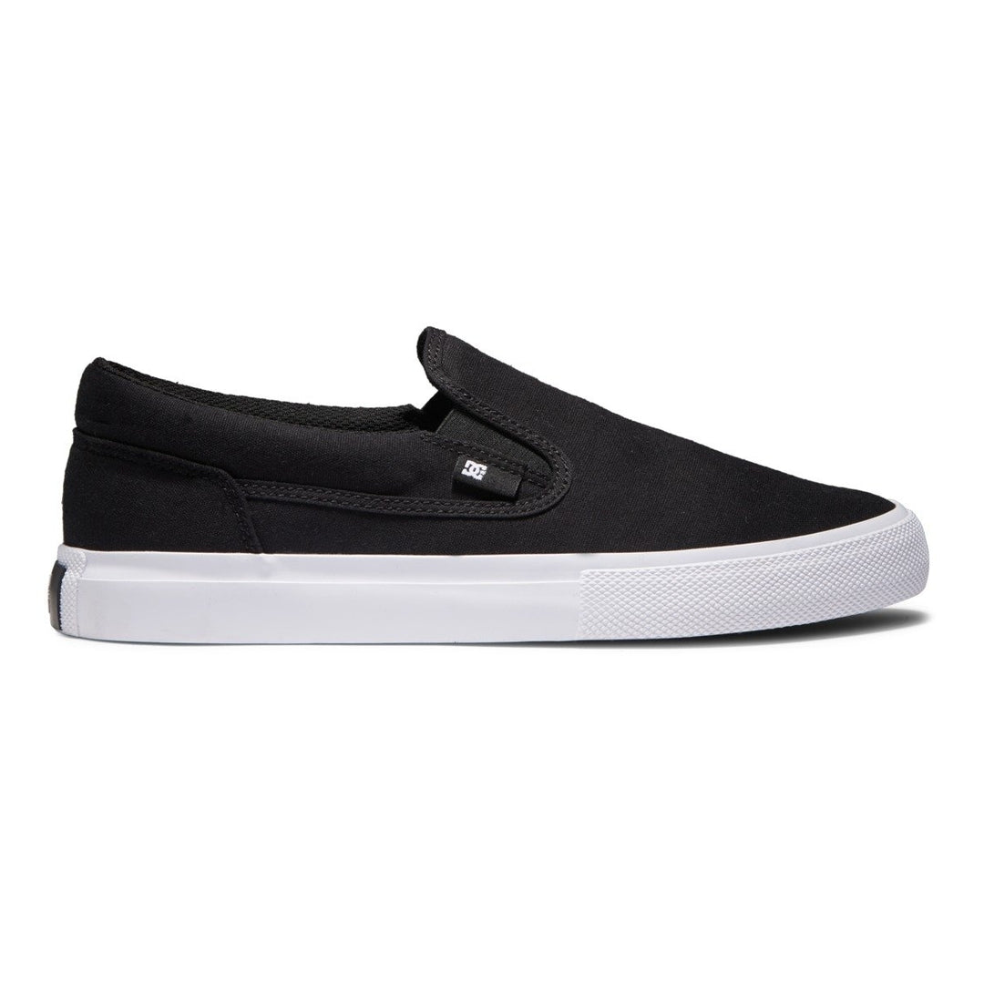 DC Shoes Mens Manual Slip-on Shoes Black/White - ADYS300645-BKW BLACK/WHITE Image 1