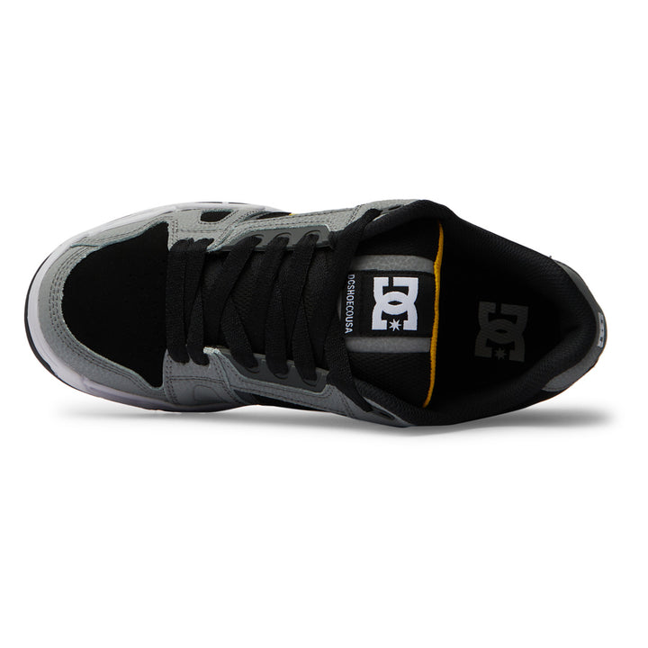 DC Shoes Mens Stag Shoes Grey/Yellow - 320188-GY1 GREY/YELLOW Image 4