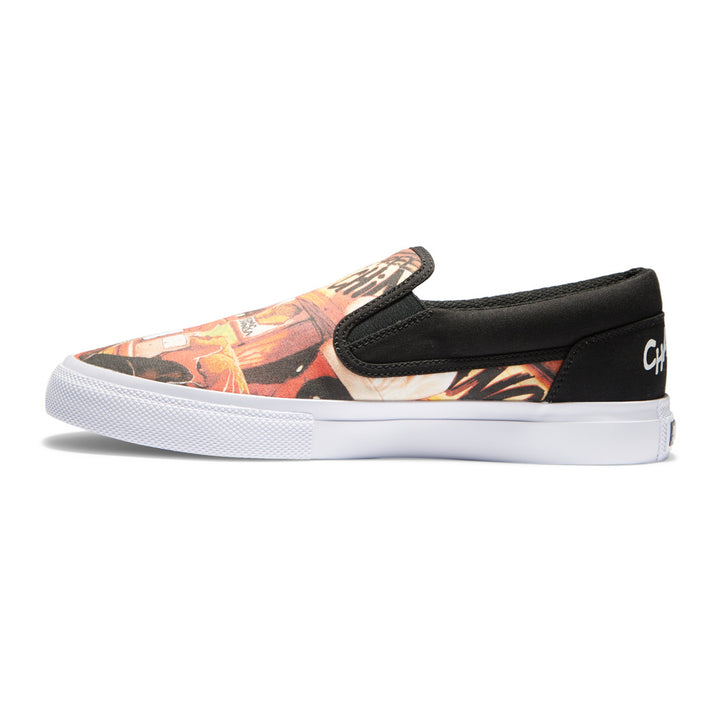 DC Shoes Mens Deadpool Manual Slip-On Shoes Black/White Print - ADYS300749-BWP BLACK/WHITE PRINT Image 3