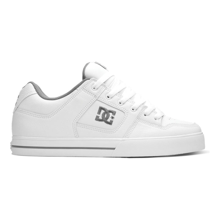 DC Shoes Mens Pure Shoes White/Battleship/White - 300660-HBW WHITE/BATTLESHIP/WHITE Image 1