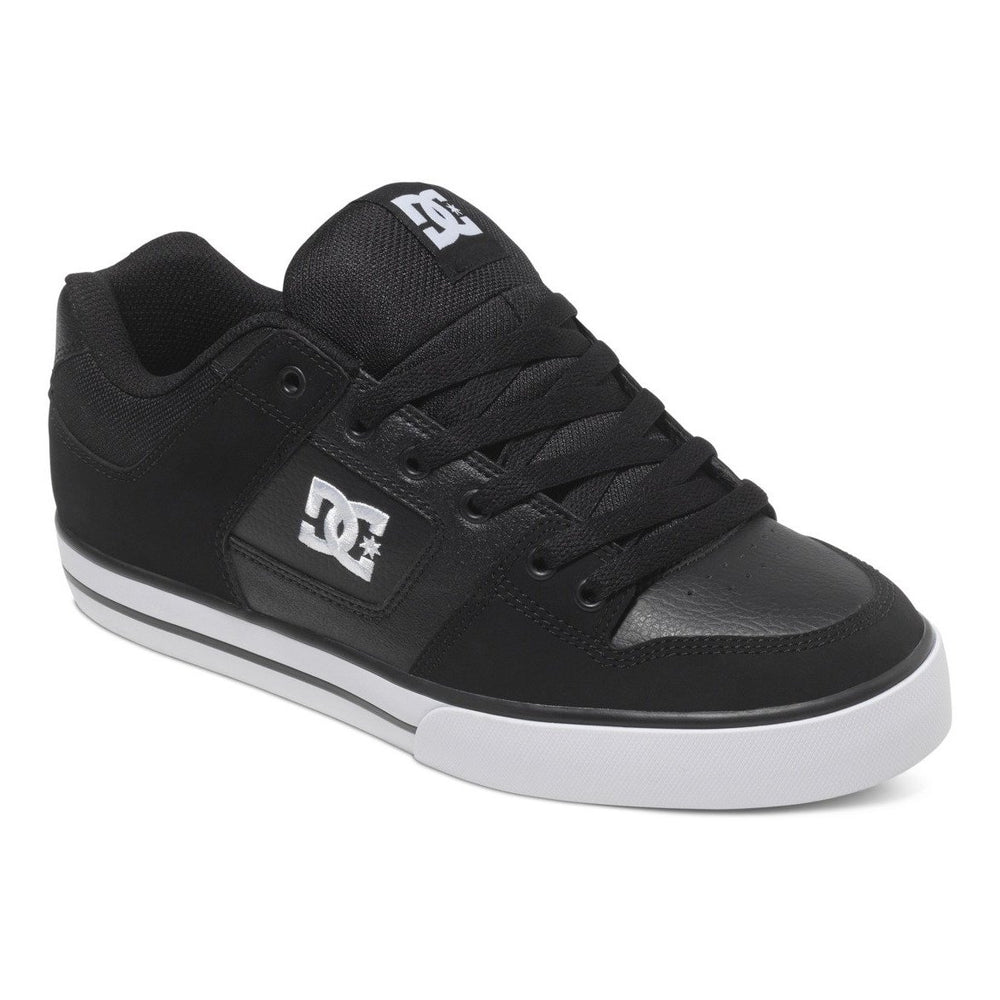 DC Shoes Mens Pure Shoes Black/Black/White - 300660-BLW BLACK/BLACK/WHITE Image 2