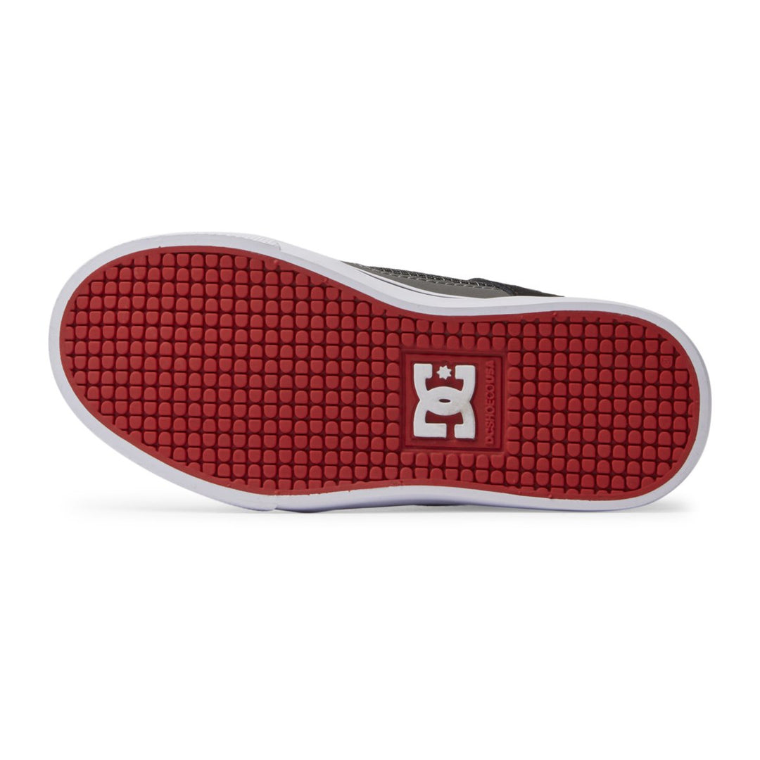 DC Shoes Unisex Kids Pure High Elastic Lace High-Top Shoes Shady Red/Heather Grey - ADBS300324-RH0 RED/HEATHER GREY Image 4