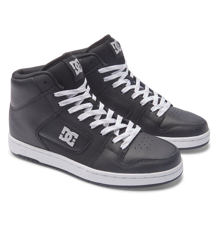 DC Shoes Womens Manteca 4 Hi High-Top Shoes Black/Silver - ADJS100164-BS2 BLACK/SILVER Image 2