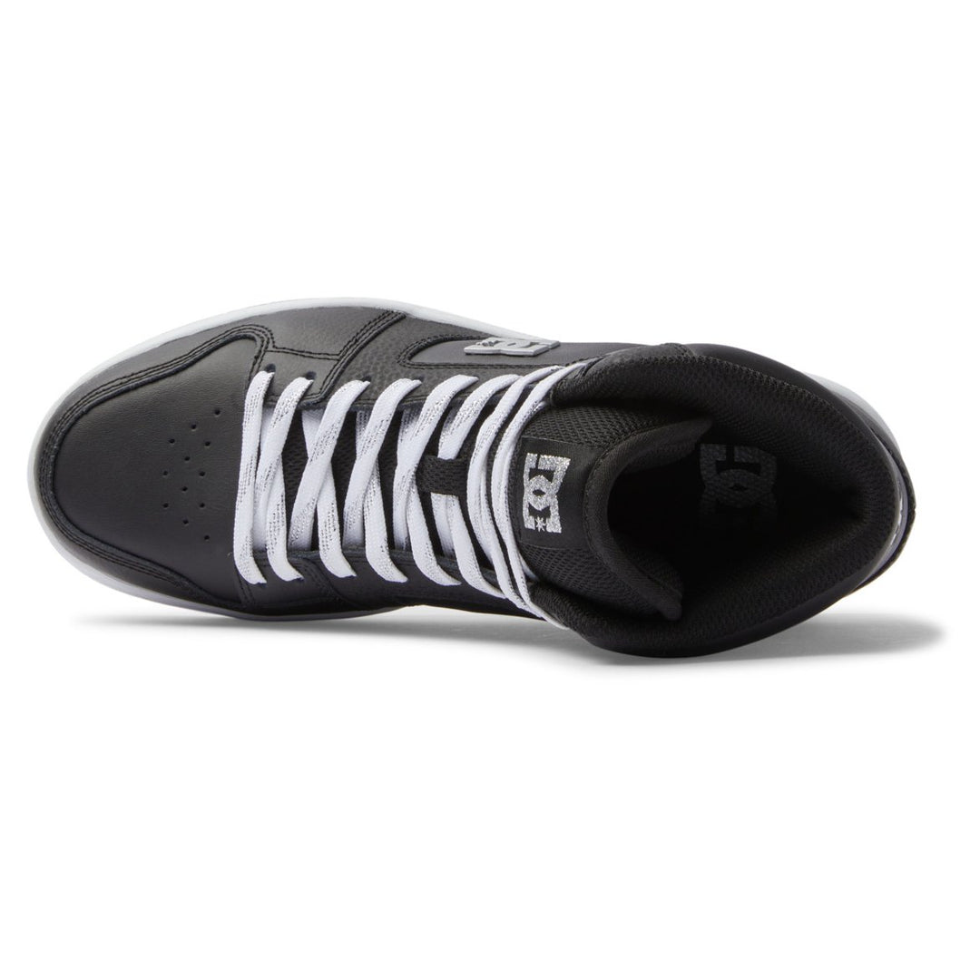 DC Shoes Womens Manteca 4 Hi High-Top Shoes Black/Silver - ADJS100164-BS2 BLACK/SILVER Image 4