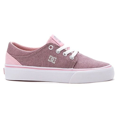 DC Shoes Girls Trase TX SE Skate Shoes Pink/White PINK/WHITE Image 1