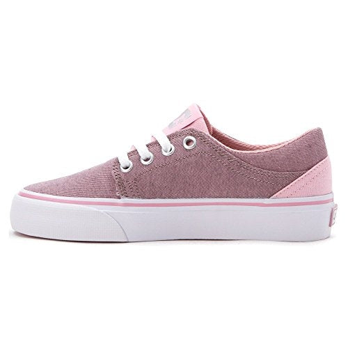 DC Shoes Girls Trase TX SE Skate Shoes Pink/White PINK/WHITE Image 4