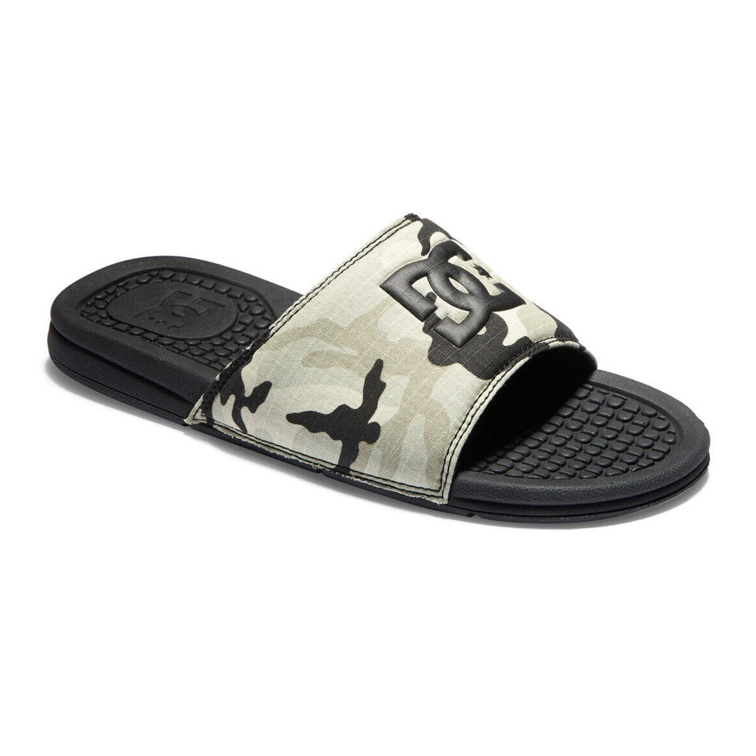 DC Shoes Bolsa Slides Black/Camel Mens ADYL100026-BC1 Comfortable Faux Leather Image 2